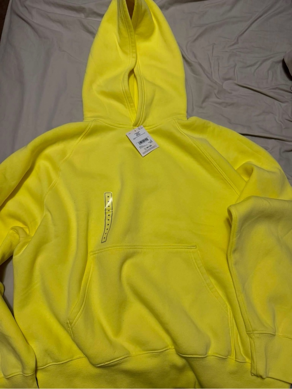 High-Visibility Neon Yellow Pullover Hoodie